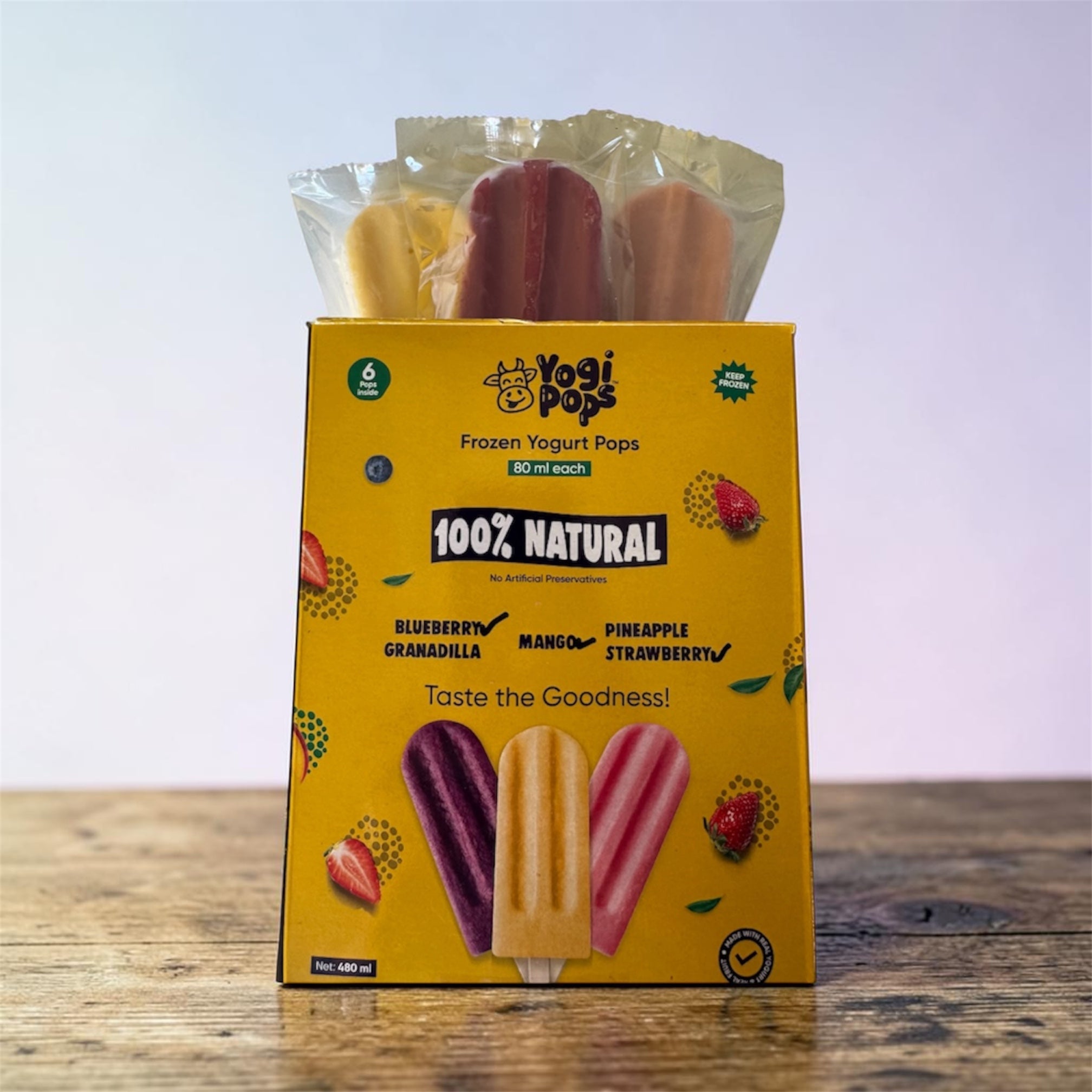 6 Pack Frozen Yoghurt Pops